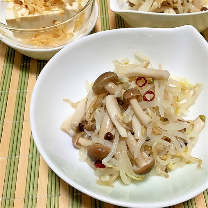 モウイッピン！の栄養コツマミ　もやしめじ